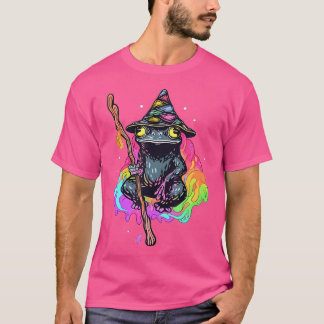 Magical Wizard Frog Edm Party Psychedelic Rave Tri T-Shirt