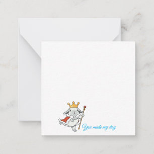 Magical Wizard Lop bunny Card