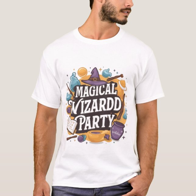 Magical Wizard Party T-Shirt (Front)