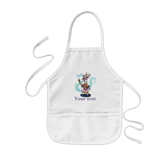 Magical wolf, magische wolf kids apron (Front)