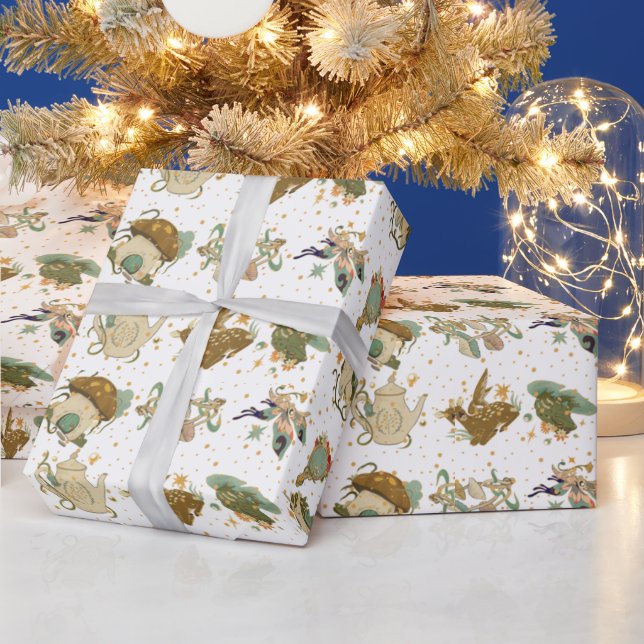 Magical Woodland Creatures Wrapping Paper Roll (Holidays)