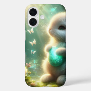 Magical Woodland Forest Bunny Egg iPhone 16 Case