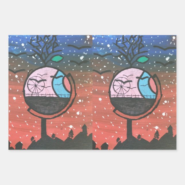Magical World Wrapping Paper Sheet (Front)