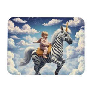 Magical Zebra Unicorn Magnet