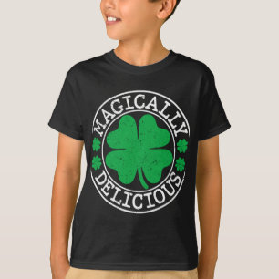 Magically Delicious Funny St Patricks Day Shamrock T-Shirt