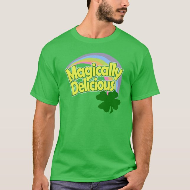 Magically Delicious Green Rainbow T-Shirt (Front)