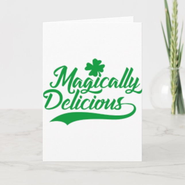 Magically Delicious St. Patrick's Day Card (Front)