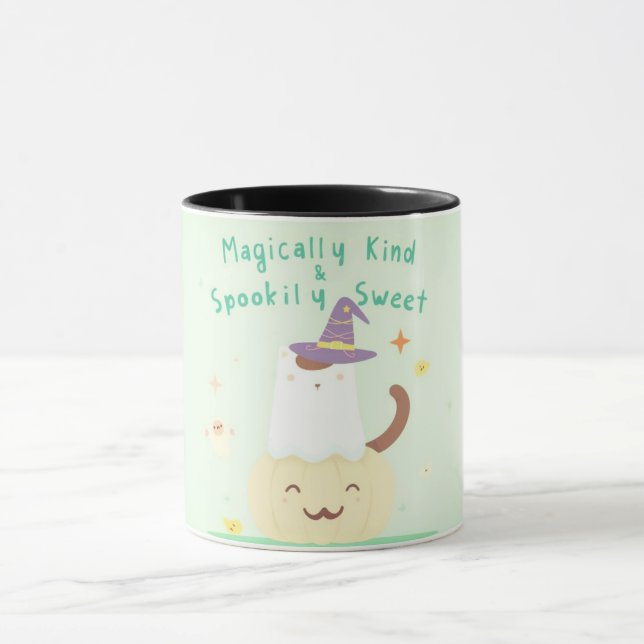Magically Kind & Spookily Sweet – Cute Pastel Hall Mug (Center)