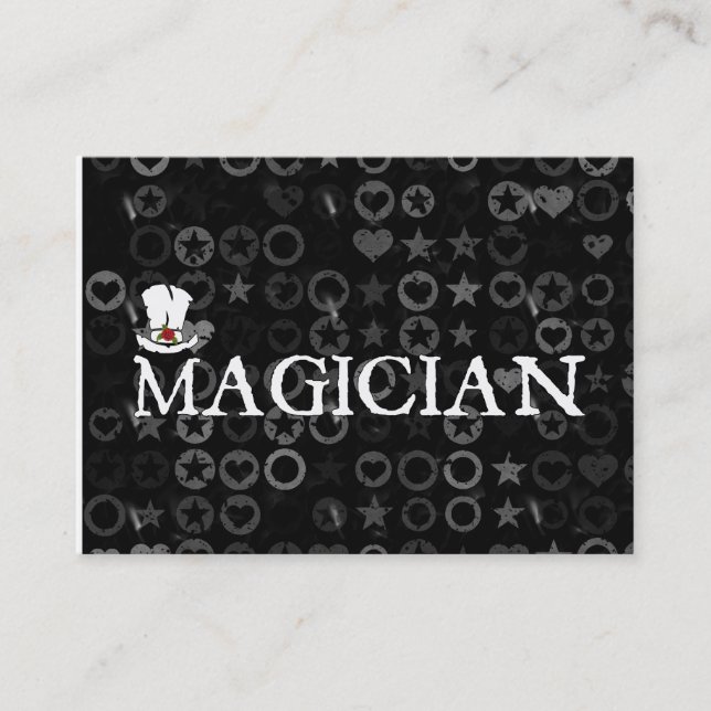 Magician and Hat Business Card (Front)