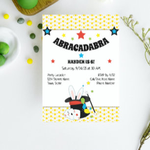 Magician Birthday Invitation