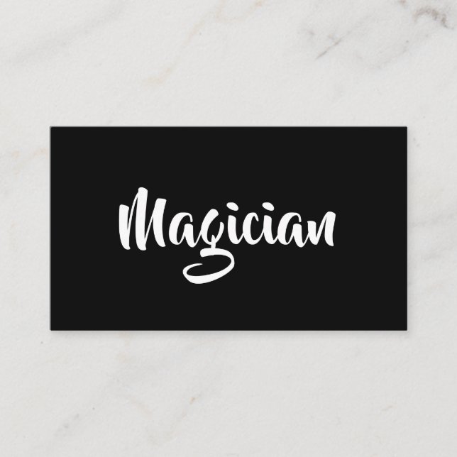 Magician Business Card (Front)