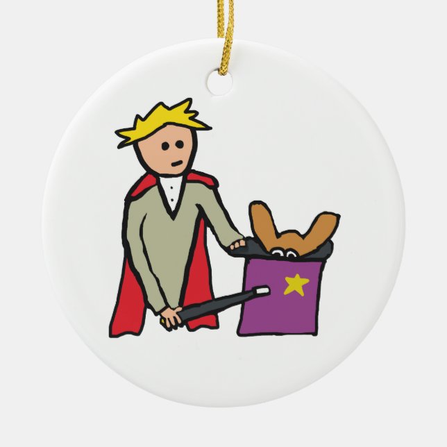 Magician Ceramic Tree Decoration (Front)
