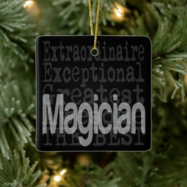 Magician Extraordinaire Ceramic Ornament (Tree)