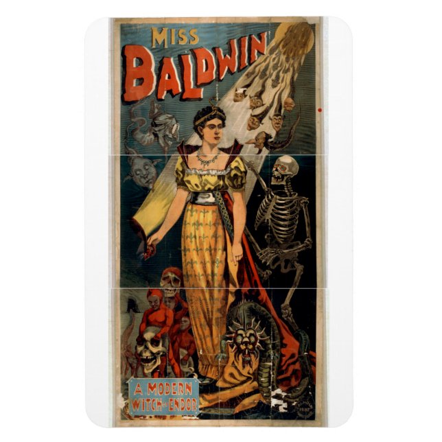 Magician Kitty Baldwin Magnet (Vertical)