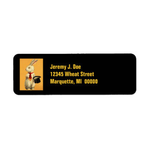 Magician Magic Hat Trick Rabbit Address Labels