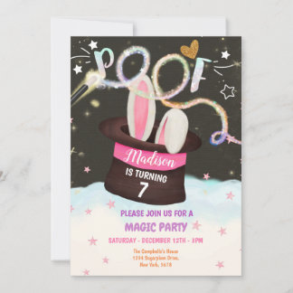 Magician Party invitation
