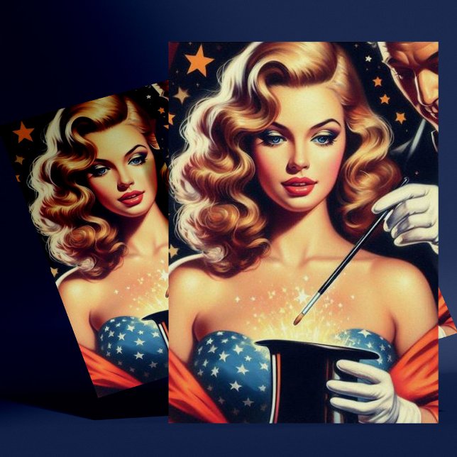 Magician Pin Up Postcard (Creator Uploaded)