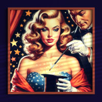 Magician Pin Up