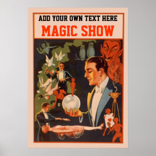Magician Poster - Make Your Own _ Your Name