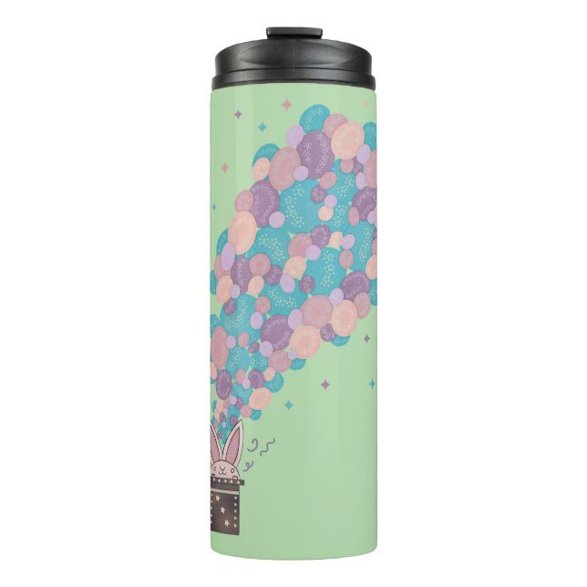 Magician Rabbit Bubble Explosion | Whimsical Magic Thermal Tumbler (Front)