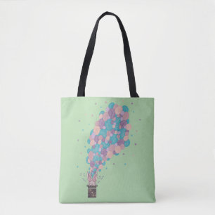 Magician Rabbit Bubble Explosion Whimsical Magic Tote Bag