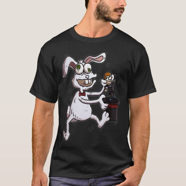 Magician Rabbit hat magic trick  T-Shirt (Front)