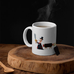 Magician Sawing Woman in Half Coffee Mug