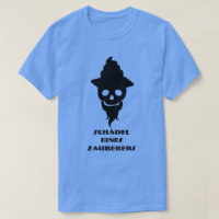 Magician sku and text Schädel eines Zauberers