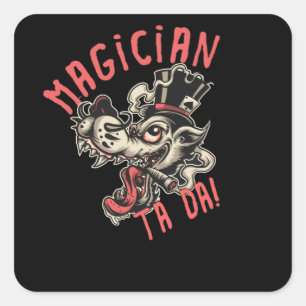 Magician Square Sticker