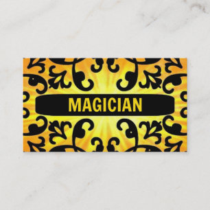 Magician Sunshine Damask Business Card