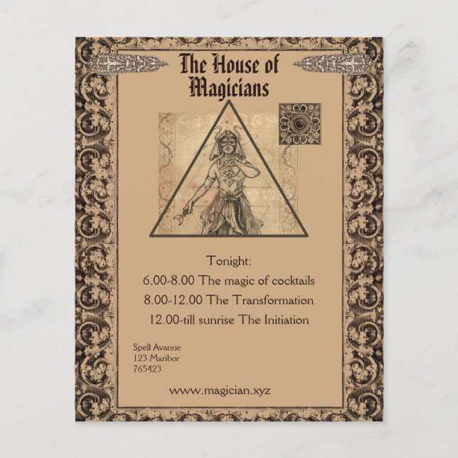 Magician Tarot card art personaliseable (Front)