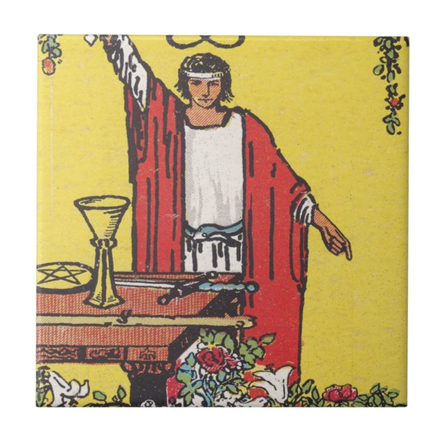 Magician Tarot Card Tile (Front)