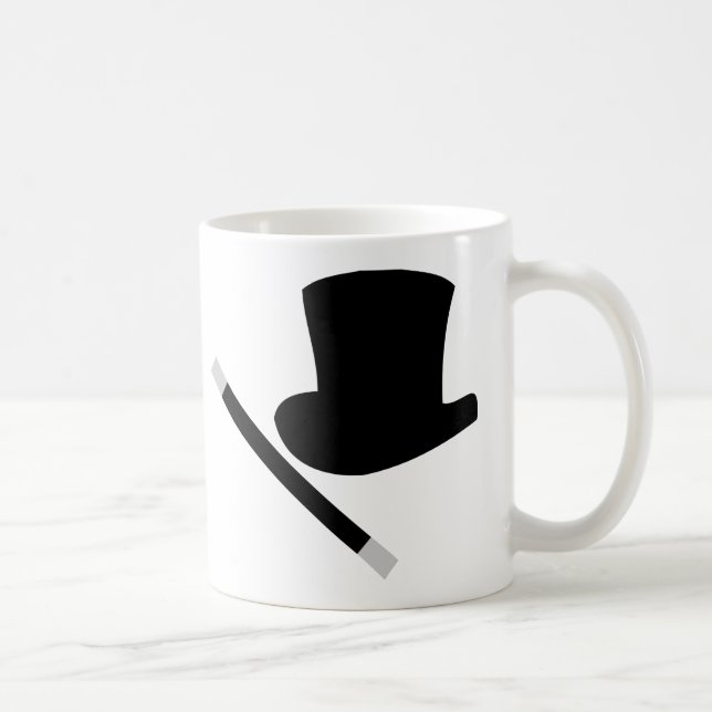magician top hat and magic wand coffee mug (Right)