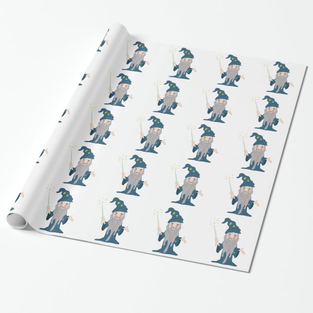Magician Wrapping Paper (Unrolled)