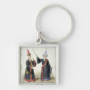 Magicians at the Carnival in Berlin, 1836 (colour Key Ring