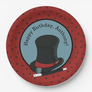Magicians Hat Magic Show Birthday Party Paper Plate