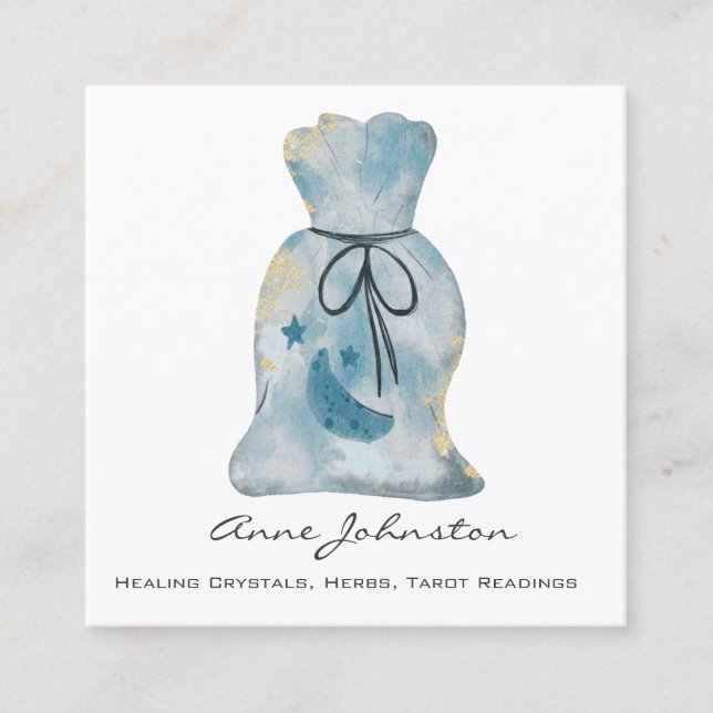 Magick Bag Square Business Card (Front)