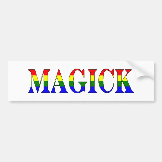 Magick Bumper Sticker (Front)