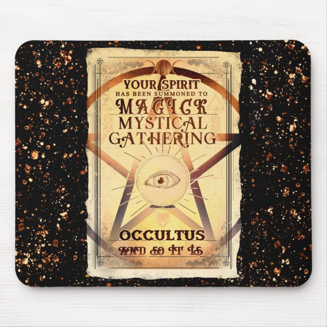 Magick Mystical Gathering Magic Fortune Teller Eye Mouse Mat (Front)