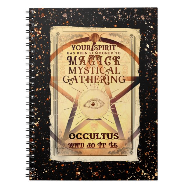 Magick Mystical Gathering Magic Fortune Teller Eye Notebook (Front)