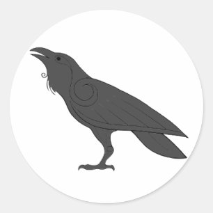 Magick - Raven Classic Round Sticker