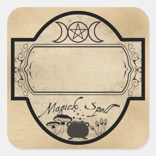 MAGICK SPELL LABEL (Front)