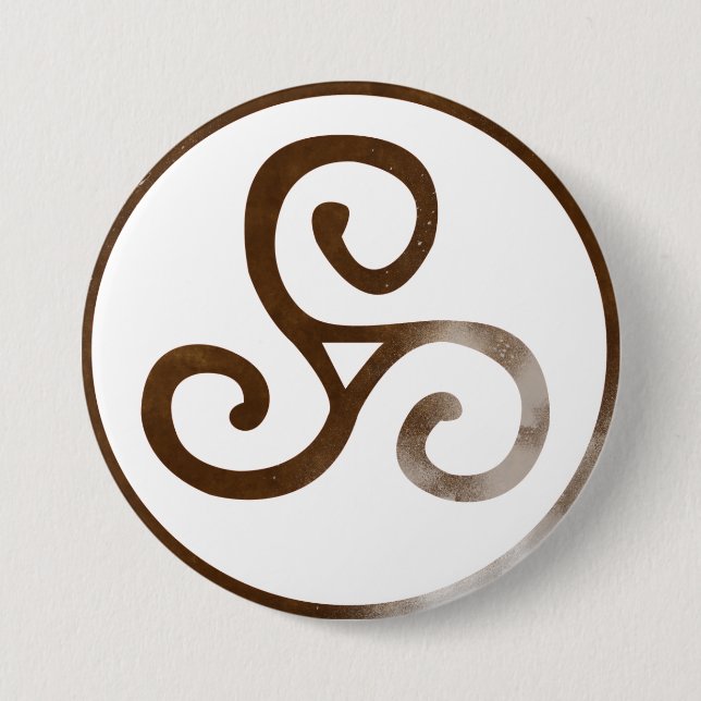 Magick - Triskele 7.5 Cm Round Badge (Front)