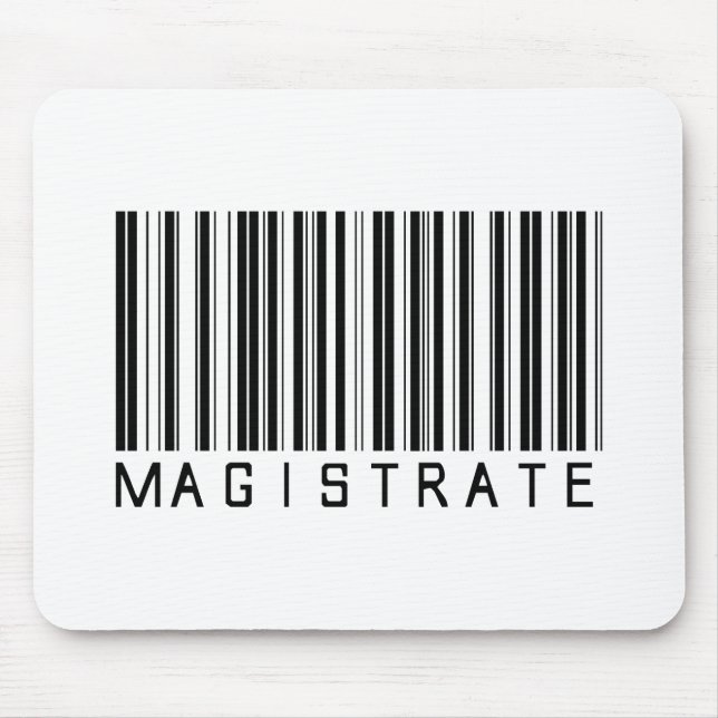 Magistrate Bar Code Mouse Mat (Front)