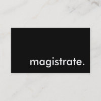 magistrate.