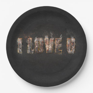 Magma Effect Paper Plate