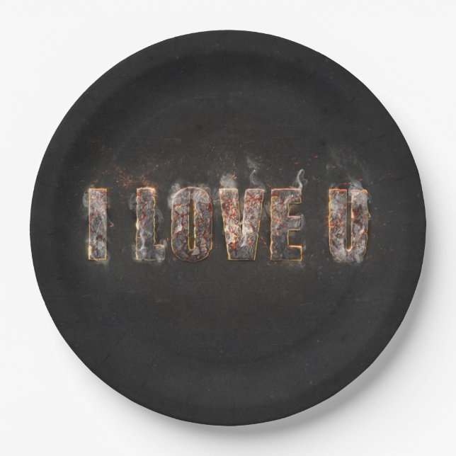 Magma Effect Paper Plate (Front)