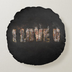 Magma Effect Round Cushion