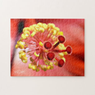 Magma Hibiscus Stigma Jigsaw Puzzle