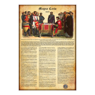 MAGNA CARTA 1215 - English Text Photo Print